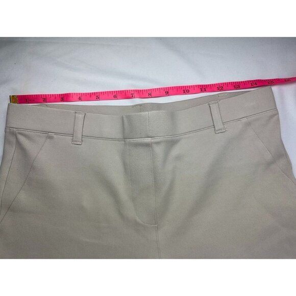 NWT Quince Pants Ecru Ponte Straight Leg Faux Pockets Women's M - Picture 6 of 8
